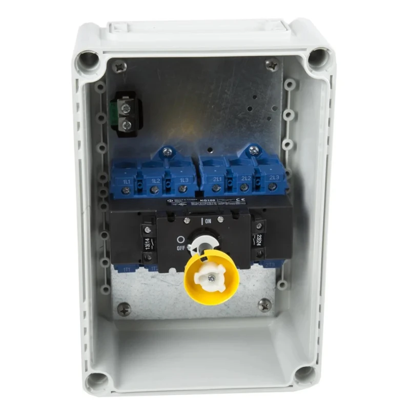 Kraus & Naimer 6-Pole Front Panel Isolator Switch IP65 100A 37kW KG100.T206/GBA004.*ST