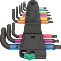 Wera 9 Piece L Metric Hex Key Set Stainless Steel Black Laser Finish Hex Size 1.5 to 10 mm 05133164001