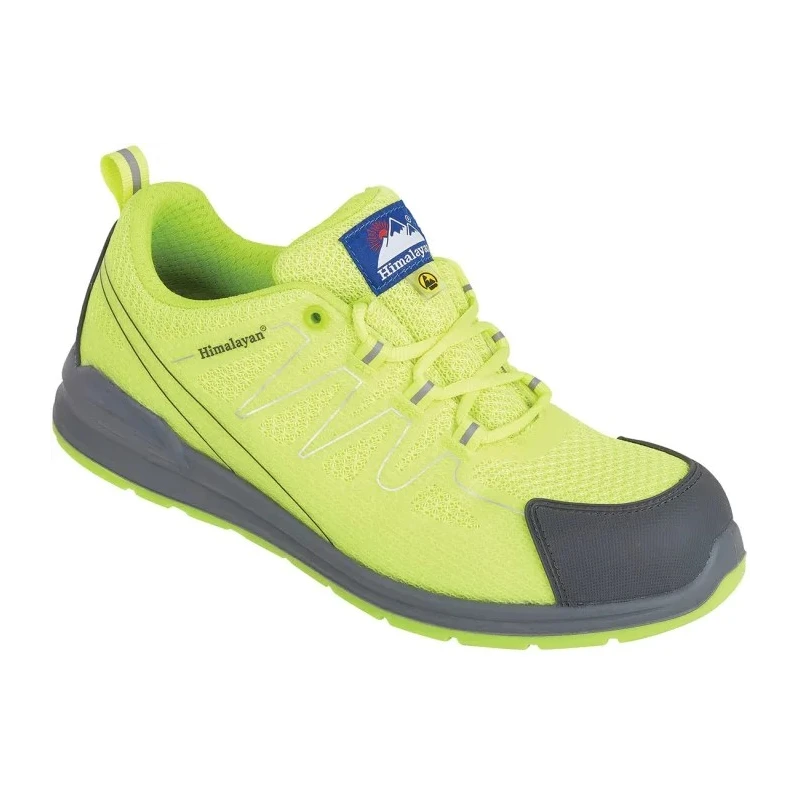 Himalayan Unisex Yellow Non-Metallic Safety Trainer Lace Up EN ISO 20345, SRC Slip Resistant 4332LM065