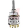 Grayhill 56 Series Single Deck DP12T Rotary Switch 200mA, Solder Lug Terminals, PCB Mount DP12T