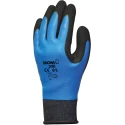 Showa Blue Nylon Polyester Work Gloves Size 8 Latex Coating SHO306