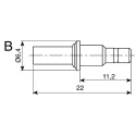 IMS SMB Series Coaxial Connector Cable Male SMB, 50 Ω, Straight Body Crimp 11.1310.021