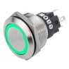 EAO Illuminated Momentary Push Button Switch Panel Mount 22.3 mm Cutout SPDT Green LED IP65 IP67 240V 3A 82-6651.1134