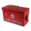 RS PRO 12 Padlock Lockout Station Red Polyvinyl Chloride Portable Safety Lock Box 110mm x 155mm 882-5942