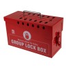 RS PRO 12 Padlock Lockout Station Red Polyvinyl Chloride Portable Safety Lock Box 110mm x 155mm 882-5942