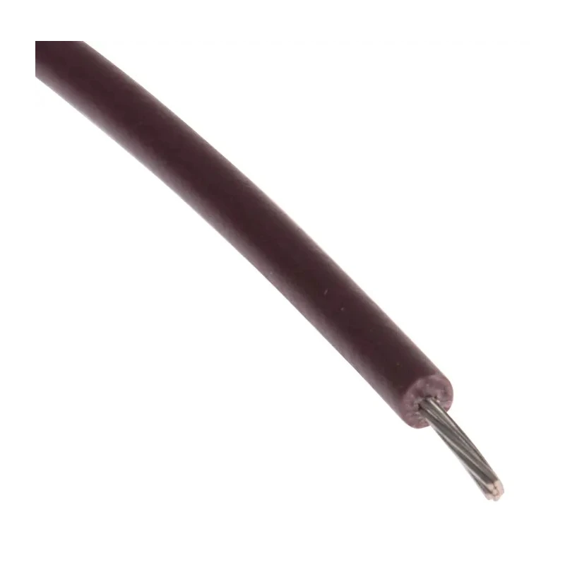RS PRO Brown 0.13 mm² 26 AWG PVC Insulated Hook Up Wire, 7/0.16 mm Strands, 100 m Length, 300V Voltage, Flame 884-0878