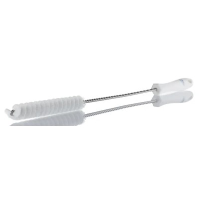 Vikan White Bottle Brush with 20 mm Diameter, 9 mm Bristle Length, 500 mm Overall Length 53765