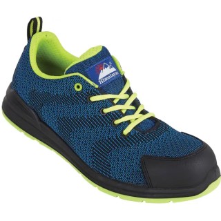 Himalayan Blue Unisex Non-Metallic Safety Trainer Flyknit Mesh Upper Composite Midsole SRC Slip Resistant EN ISO 4340NV060