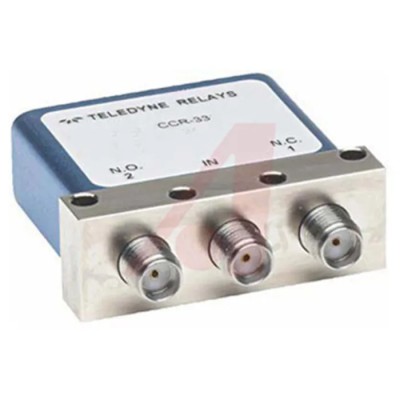 Teledyne RF Switch SMA Female Connector SPDT 18 GHz Max 60 dB Isolation 20 ms Switching Speed 50Ω Output CCR-33S3C