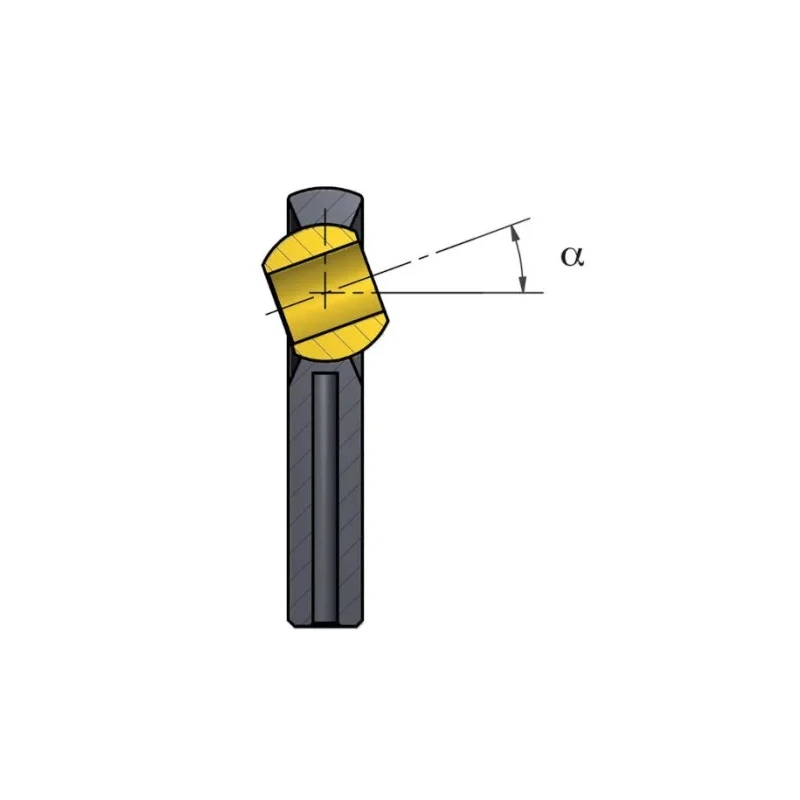 Igus Rod End M6 x 1 Female Igumid G, 6mm Bore, Dynamic Load 900N, Static Load 1800N, Overall Width 40mm KCLM-S-06-J-EK