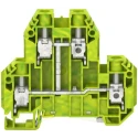 RS PRO Earth Terminal Block Green, Yellow, Protective Double-Level, 2-Level Screw Termination 872-4802