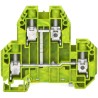 RS PRO Earth Terminal Block Green, Yellow, Protective Double-Level, 2-Level Screw Termination 872-4802