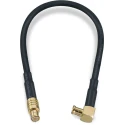 Wurth Elektronik MCX Series 152.4 mm RG174 Coaxial Cable 50 Ω Black Terminated RG174