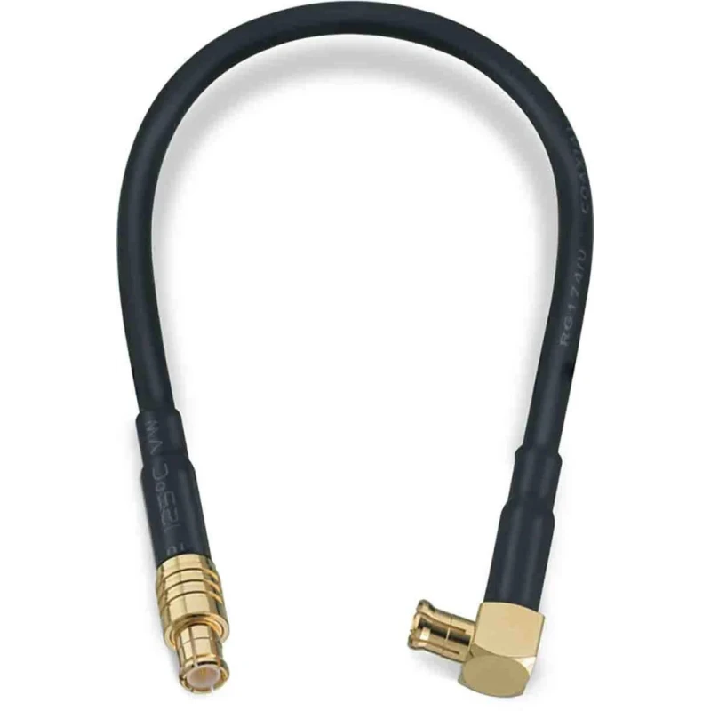 Wurth Elektronik MCX Series 152.4 mm RG174 Coaxial Cable 50 Ω Black Terminated RG174
