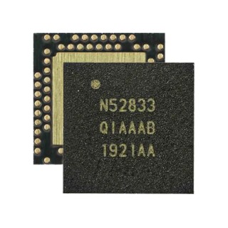 Nordic Semiconductor System-On-Chip ARM Cortex M4 Bluetooth 512kB Flash 128kB RAM 42-Pin QFN nRF52833-QIAA-R7