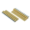 RS PRO Jumper Bar for Use with Screw Clamp Terminal Block Yellow Polyamide 66 878-7581