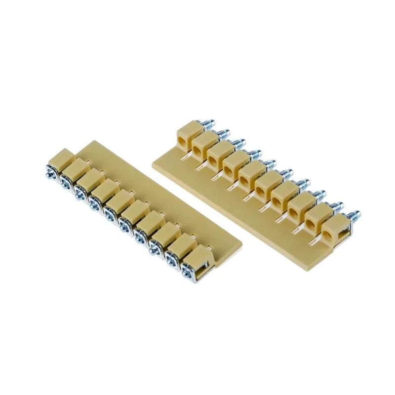RS PRO Jumper Bar for Use with Screw Clamp Terminal Block Yellow Polyamide 66 878-7581