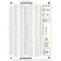 Digilent Breadboard Blank Canvas RoHS Compliant Prototyping Board 410-391
