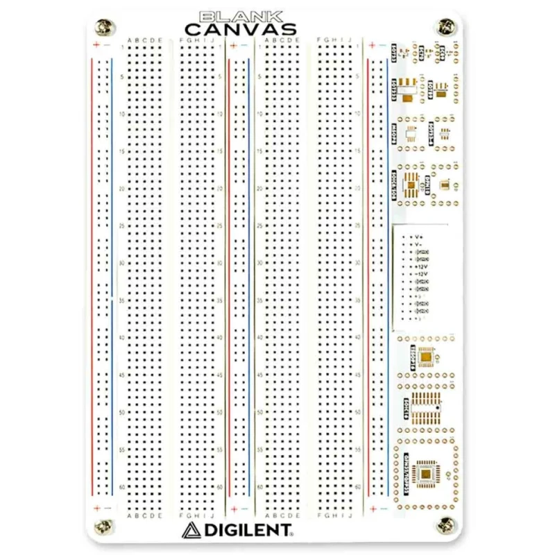 Digilent Breadboard Blank Canvas RoHS Compliant Prototyping Board 410-391