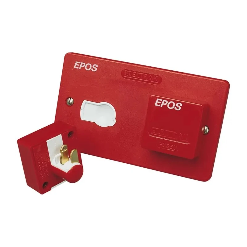 Electrak 13A 240V UK Mains Plug & Socket with Red Polycarbonate Cable and Screw Termination ES6000