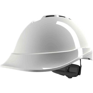 MSA Safety V-Gard 200 White Safety Helmet Ventilated Adjustable GV612-0000000-000