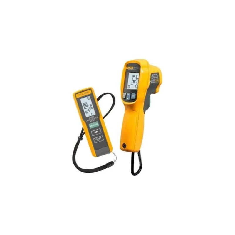 Fluke Infrared Thermometer Bundle 2 AAA Battery Powered ±2 mm Accuracy -30°C to 650°C 0.1 °C FLUKE-417D + 62MAX+ KIT