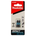 Makita Hex Screwdriver Bit with 6.35 mm Hex Drive, PZ3 Tip, 25 mm Overall Length B-63650