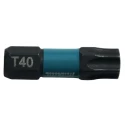Makita Hex Screwdriver Bit, 6.35 mm Drive Size, T40 Head, 25 mm Overall Length B-63703