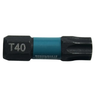 Makita Hex Screwdriver Bit, 6.35 mm Drive Size, T40 Head, 25 mm Overall Length B-63703