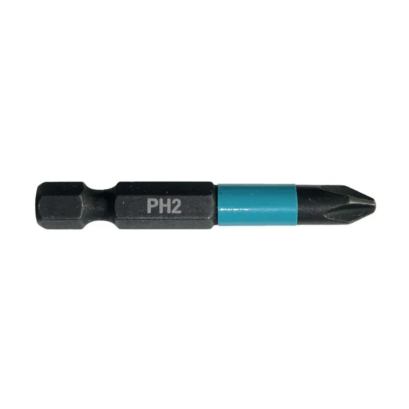 Makita Hex Screwdriver Bit, PH2 Size, 6.35 mm Hex Drive, 50 mm Overall Length B-63725
