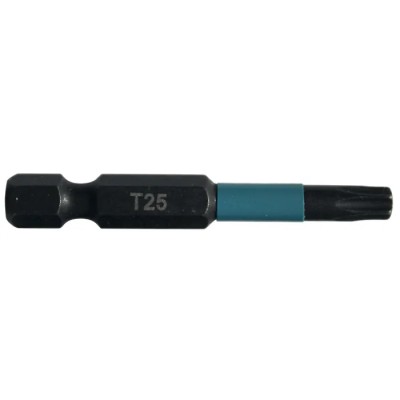 Makita Hex Screwdriver Bit, 6.35 mm Hex Drive, T25 Tip, 50 mm Overall Length B-63797