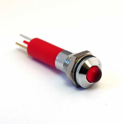 CML Innovative Technologies 1908x35x Series Red Panel Mount Indicator, 24V dc, 9mA, 17mA, IP67, Prominent Bezel 19080350