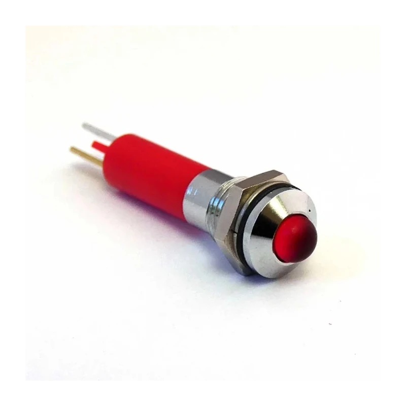 CML Innovative Technologies 1908x35x Series Red Panel Mount Indicator, 24V dc, 9mA, 17mA, IP67, Prominent Bezel 19080350