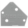 WAGO Blue Polyamide 66 End Plate for PCB Terminal Blocks & Pluggable Connectors 236-400