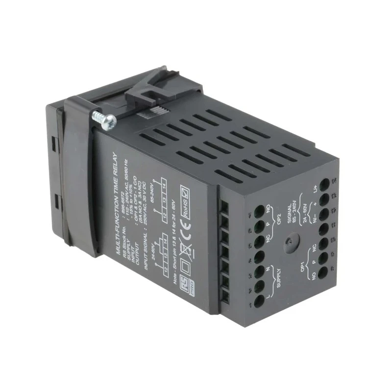 Crouzet Panel Mount Digital Counter Timer Relay 2-Contact DPDT 110 V AC, 240 V AC, 0.1 s to 999 Days Multifunction 896-6872