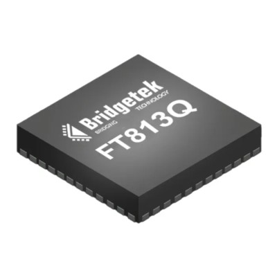 Bridgetek Graphics Controller 60 MHz 800 x 600 pixels SPI 56-Pin VQFN FT813Q-T
