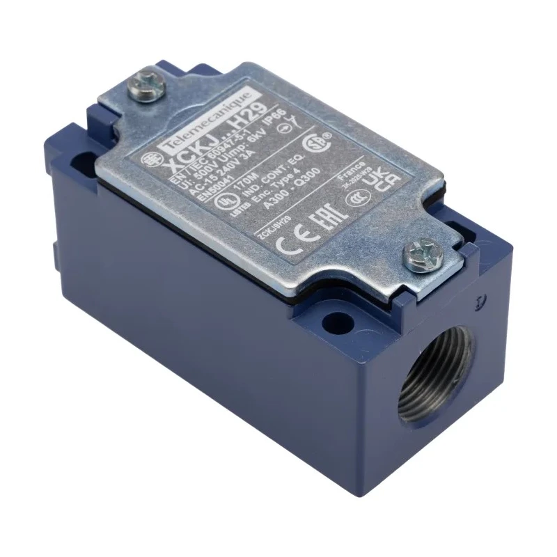 Telemecanique Sensors ZCKJ Series Limit Switch 2 NC Contact, IP66 Metal Housing, 240V AC, 3A Switching Current ZCKJ9H29