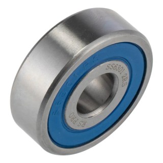RS PRO Stainless Steel Single Row Deep Groove Ball Bearing 12 mm ID, 37 mm OD, 12 mm Width, Sealed SS6301-2RS