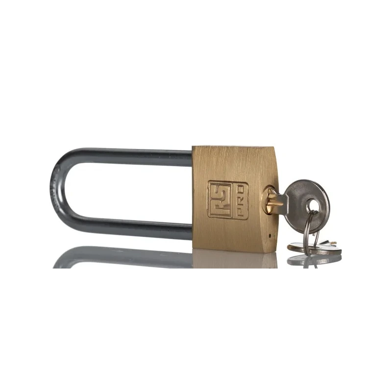 RS PRO Brass Anti-pick Padlock with Stainless Steel 6 mm Shackle, Keyed Alike, 40mm Body 195-8247