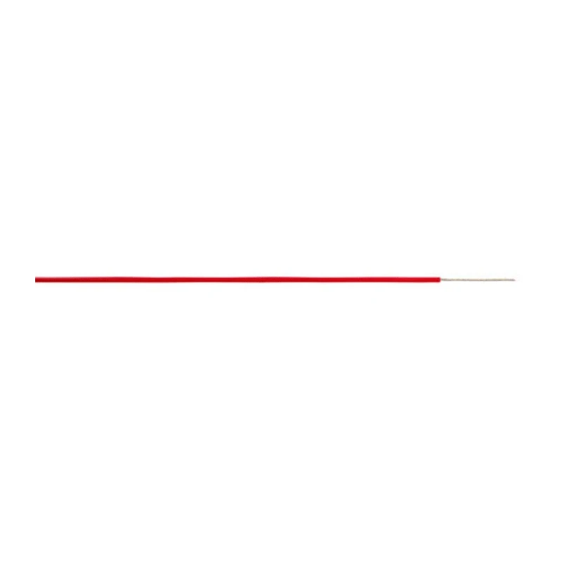 AXINDUS KZ Series Red 0.22 mm² Hook Up Wire, 24 AWG, 7 x 0.2 mm Strands, 250 m Length, Polytetrafluoroethylene KZ0505R