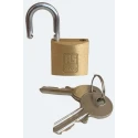 RS PRO Brass Body Stainless Steel Shackle Padlock 5 mm Shackle Diameter 14 mm Length 30 mm Width Keyed Alike 195-8240