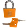 RS PRO Brass Key Padlock Keyed Alike 6 mm Shackle Diameter 40 mm Body Width 195-8254