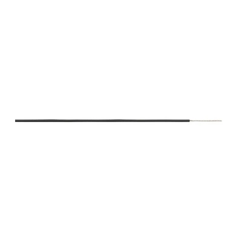 AXINDUS KZ Series Black 0.22 mm² Hook Up Wire, 24 AWG, 7 x 0.2 mm Core Strands, 250 m Length, Silver Plated Copper KZ0505N