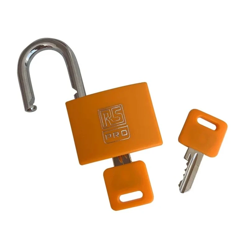 RS PRO Brass Key Padlock Keyed Alike 6 mm Shackle Diameter 40 mm Body Width 195-8254