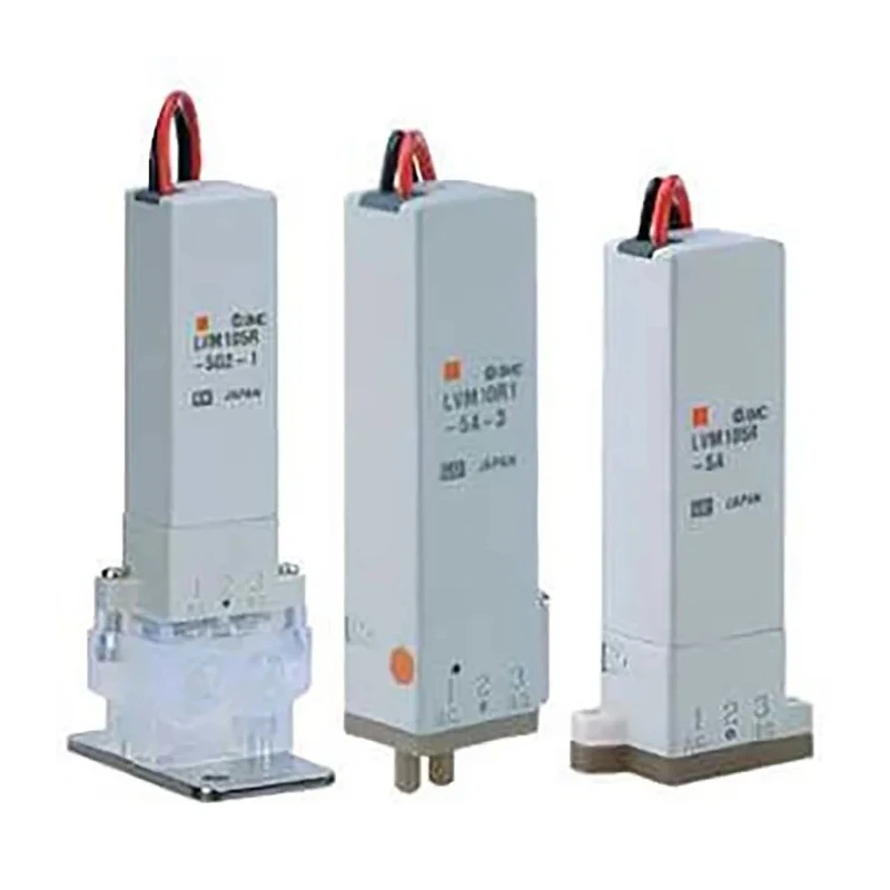 SMC Solenoid Valve 2, 3 Port, Normally Closed, 24V Supply, M5 Inlet, 1/8 in Outlet, Polyetheretherketone Body LVM11-5C-1-Q