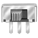 KNITTER-SWITCH PCB Slide Switch DPST Latching 350mA Copper MFP 201 N-RA