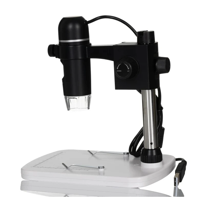 RS PRO USB Digital Microscope 20 X to 200 X Magnification Illuminated 5MP Camera 30fps Frame Rate 150 mm Working 196-4075