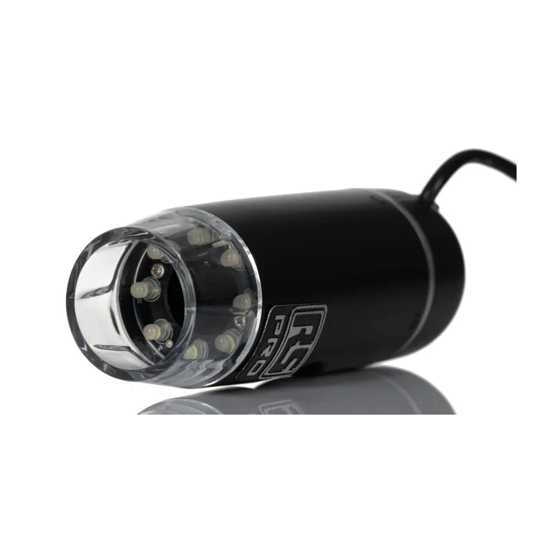 RS PRO USB Digital Microscope 20 X to 200 X Magnification Illuminated 5MP Camera 30fps Frame Rate 150 mm Working 196-4075