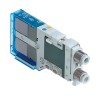 SMC Pneumatic Solenoid Valve 4/2 NC Solenoid Manifold Mount Die Cast Zinc Body 24V 0.55W SJ2000