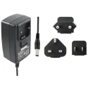 RS PRO 2.1 x 5.5 x 12 mm Centre Positive AC/DC Adapter EU, US Interchangeable Plug 6 W 12V DC Output 500 mA 903-2863